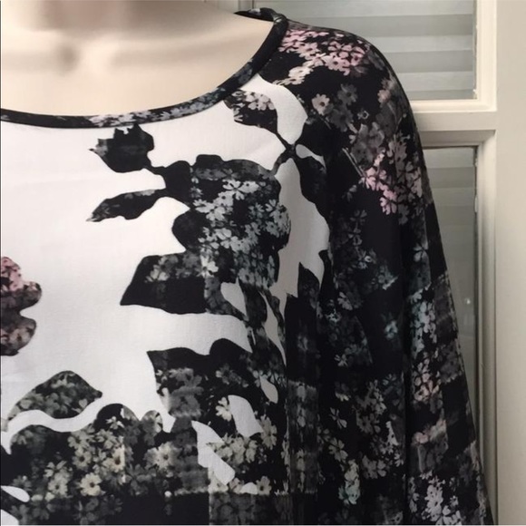 Tibi floral and checker pattern top NWT - Picture 6 of 8